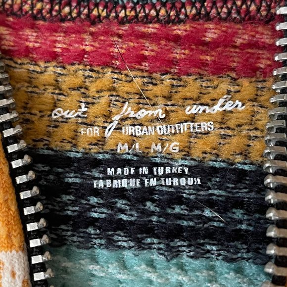 Urban Outfitters UO Cropped Knit Striped Half-Zip Tank Top - Picture 5 of 5